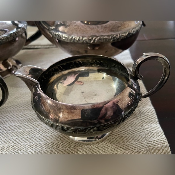 Vintage Silver Plated Coronet 4pc Coffee/Tea Set - Picture 8 of 16